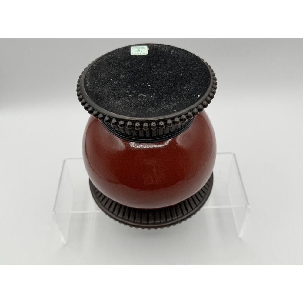 Vintage PartyLite Moroccan Spice Pillar Candle Holder 5" tall x 5 1/2" pre-owned - Picture 4 of 5